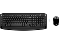 Клавиатура+ мышь HP 300, черный, USB