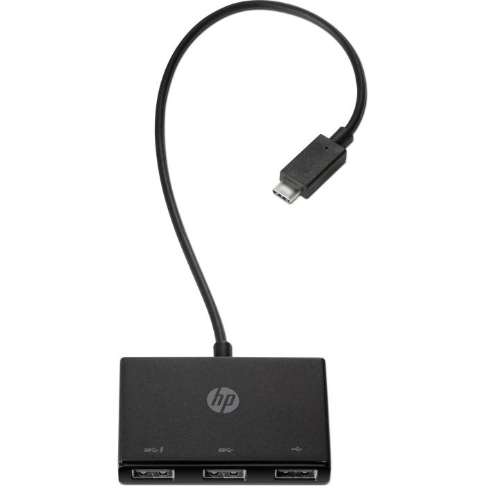 USB-хаб 3-port USB 2.0 HP Z8W90AA, черный
