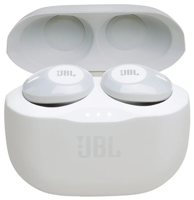 Наушники JBL Tune 120TWS, 20Hz-20kHz, 14 Om, 96 dB, BT, White, Bluetooth гарнитура - фото 2 - id-p93198431