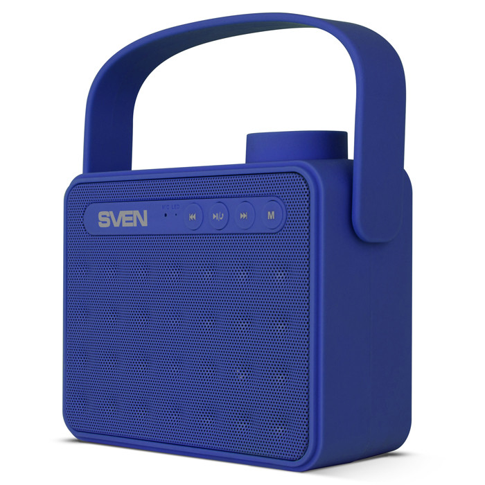 Колонки Sven PS-72 (2.0) - Blue, 6Вт(2х3) RMS,150Hz-20kHz, microSD, USB, BT, FM