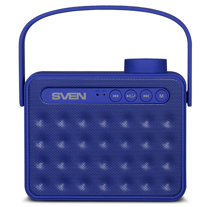 Колонки Sven PS-72 (2.0) - Blue, 6Вт(2х3) RMS,150Hz-20kHz, microSD, USB, BT, FM - фото 2 - id-p93210611