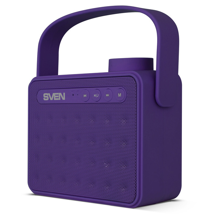 Колонки Sven PS-72 (2.0) - Purple, 6Вт(2х3) RMS,150Hz-20kHz, microSD, USB, BT, FM