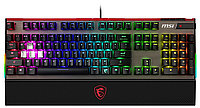 Клавиатура MSI Vigor GK80, черный+серый+красный, USB