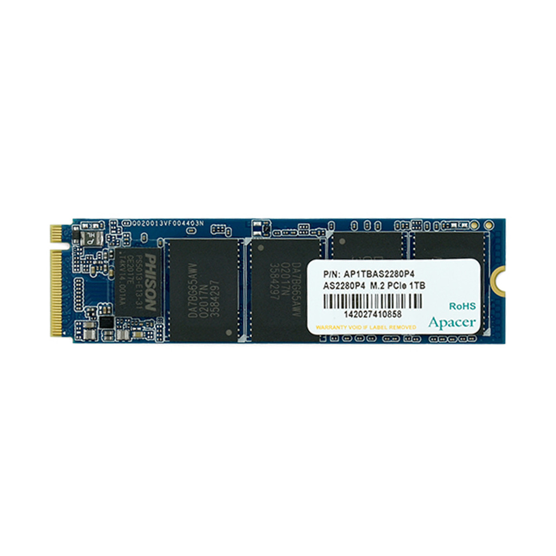 Твердотельный накопитель SSD Apacer AS2280P4 1TB M.2 PCIe (AP1TBAS2280P4-1)
