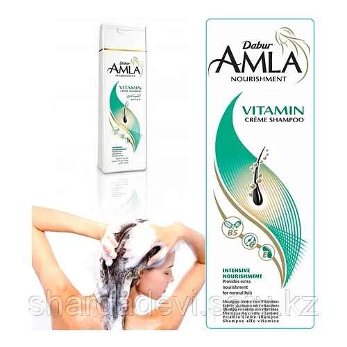Шампунь для интенсивного питания волос с витаминами 400 мл. DABUR AMLA
