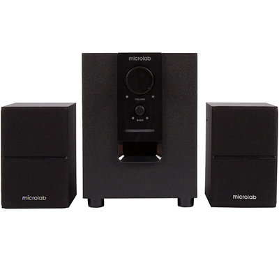 Колонки Microlab M-106BT (2.1) - Black, 10Вт(2x2.5+5) RMS, 35Hz-20kHz, 70dB, Bluetooth