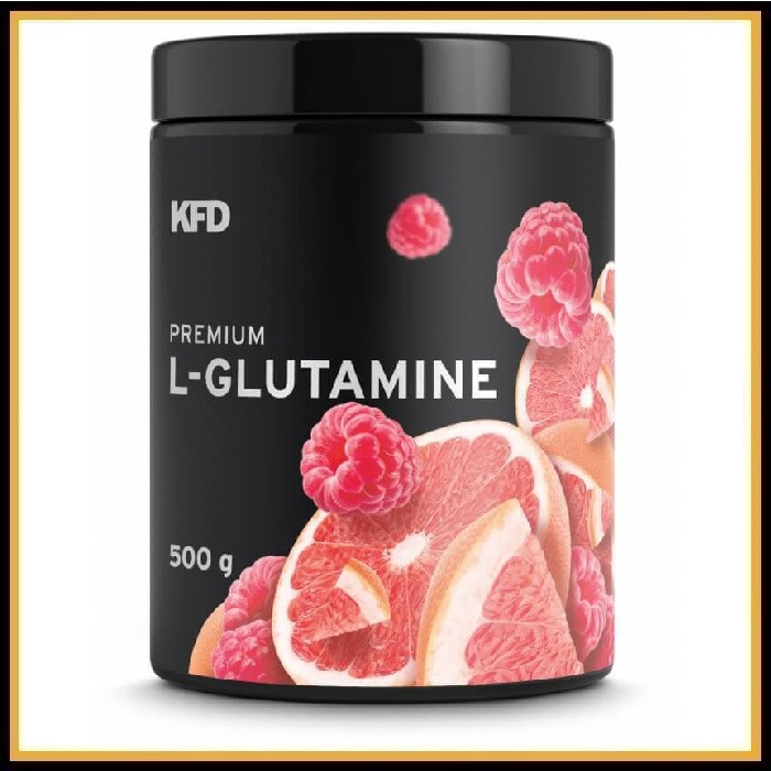 Аминокислота глютамин KFD Premium L-Glutamine 500 г «Апельсин и лимон»