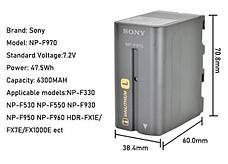 Аккумулятор Sony NP-F970, фото 2