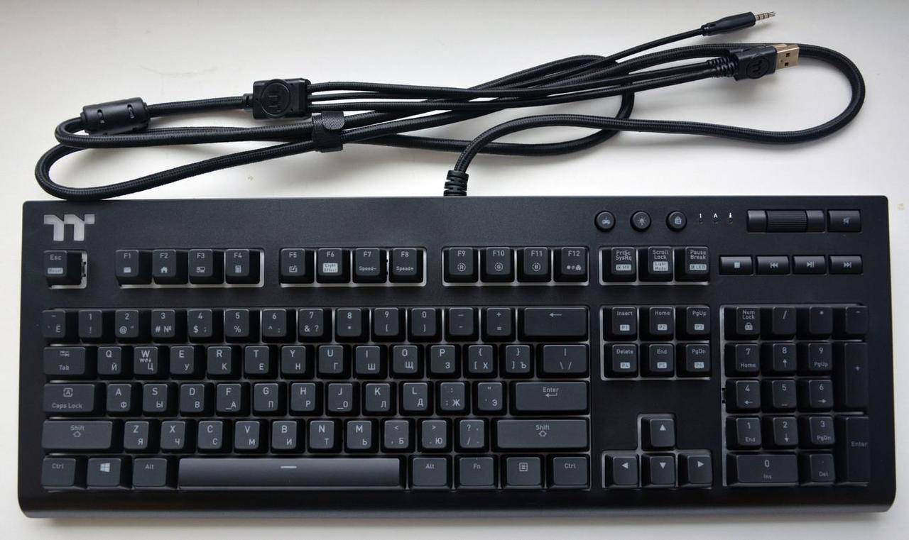 Клавиатура Thermaltake TT Premium X1 RGB, черный