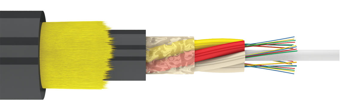 Оптический кабель ОКА-М4П-А4-3.0-(Л) подвесной самонесущий волокно Corning США