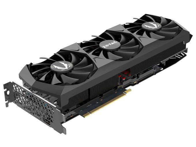 Видеокарта RTX3080Ti, ZOTAC RTX 3080Ti Trinity OC, 1695MHz/19000MHz, 384bit, 12Gb GDDR6X, HDMI, 3xDP - фото 1 - id-p93237124