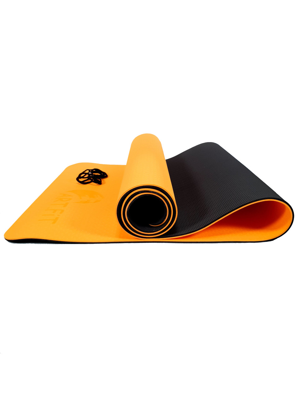 Коврики для йоги ART.FiT (61х183х0.6 см) TPE, с чехлом, цвета в ассортименте оранжево-черный - фото 4 - id-p93244339