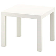 LACK ЛАКК Придиванный столик, белый, 55x55 см