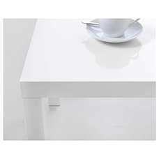 LACK ЛАКК Придиванный столик, глянцевый белый, 55x55 см, фото 2
