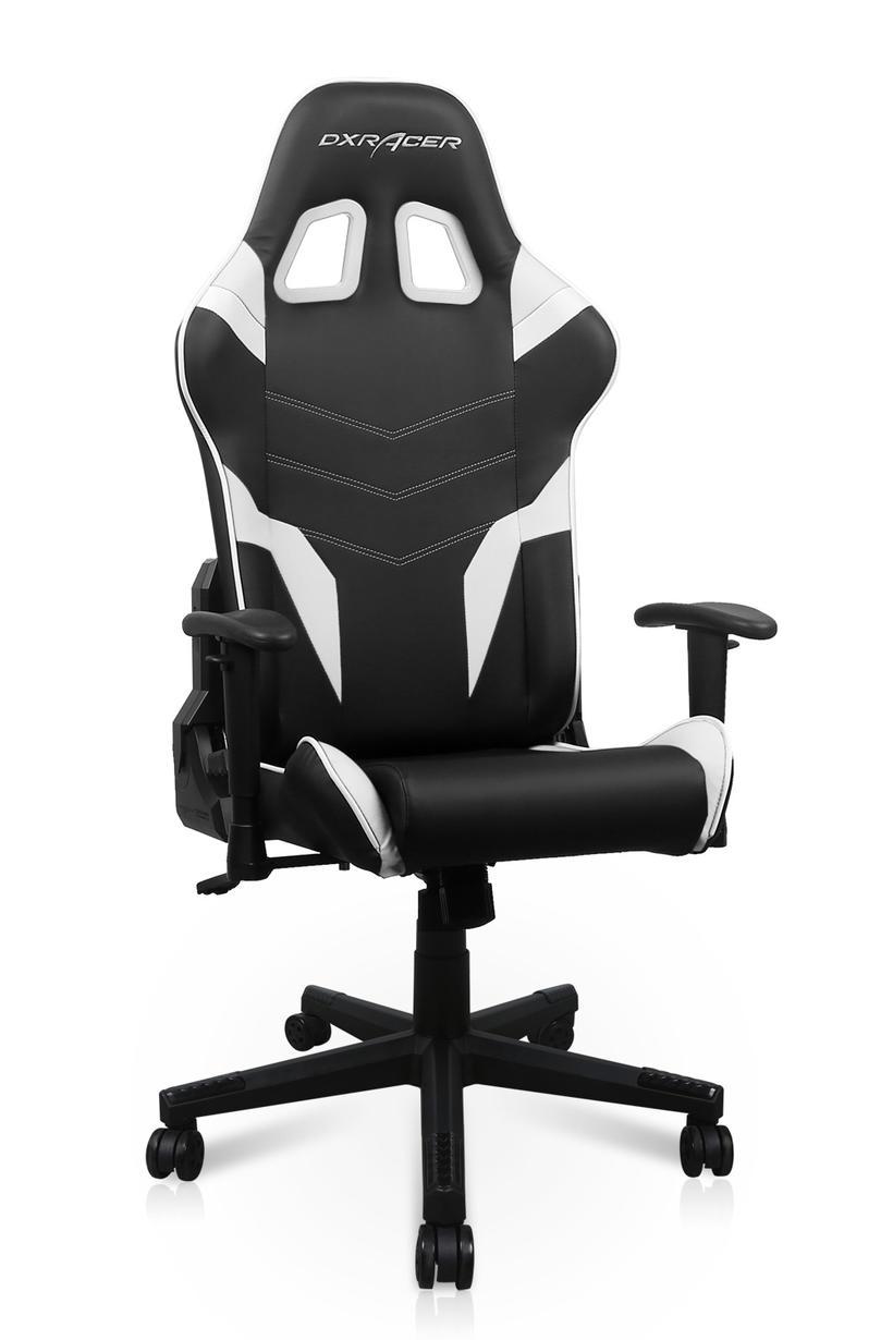 Кресло игровое компьютерное DXRacer P Series OH/D6000/NW, Black-White