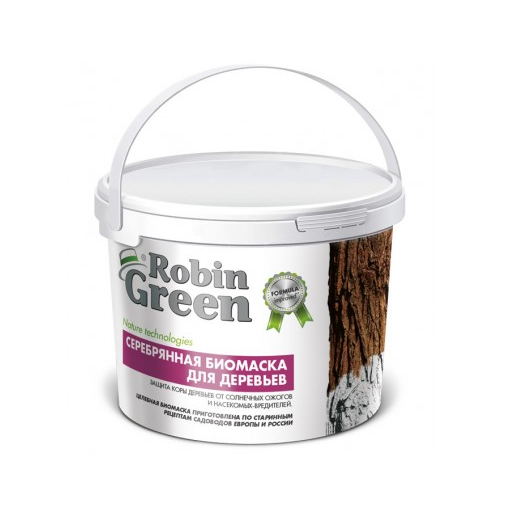 Побелка Cеребряная биомаска для деревьев Робин Грин, 3,5кг | Фаско - фото 1 - id-p93270963