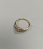 Золотое кольцо с бриллиантами / 17 размер, фото 4