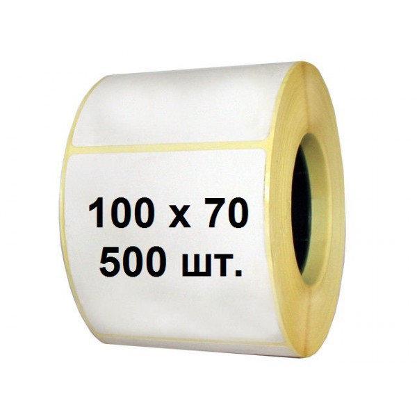Термоэтикетка самоклеющаяся 100*70 мм (500 эт/рул)