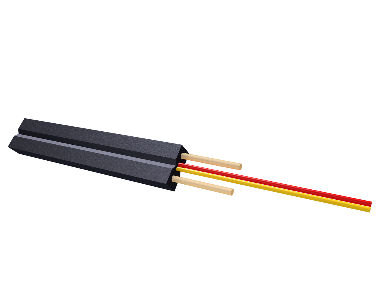 Абонентский волоконно-оптический кабель ОКНГ-Т-С1-0.4 В/П2 волокно Corning США