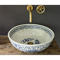 Раковина-чаша (керамика) для хамам с декором арт. 2241