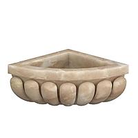 Курна угловая для хамам КМ-88 мрамор