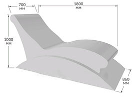 Лежак для хамам, «Relax Beluga» («Релакс Белуга»)