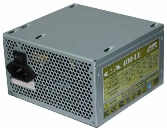 Блок Питания AiR-Cool CA400-LE NMD 400W 230V 20+4P PATA+SATA+FDD FAN 12cm Черный+ кабель питания