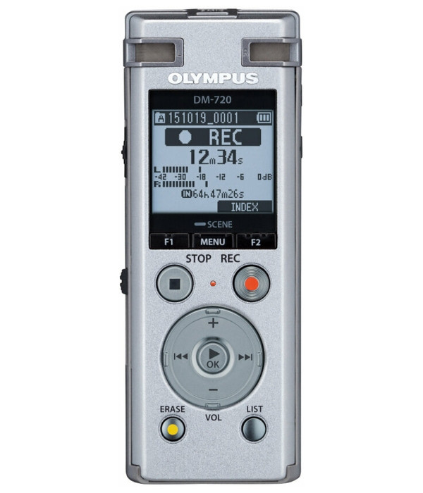 Диктофон цифровой Olympus DM-720 Silver + 5 аудиокниг+подписка