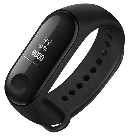 Смарт-браслет Xiaomi Mi Band 3, черный - фото 1 - id-p93283090