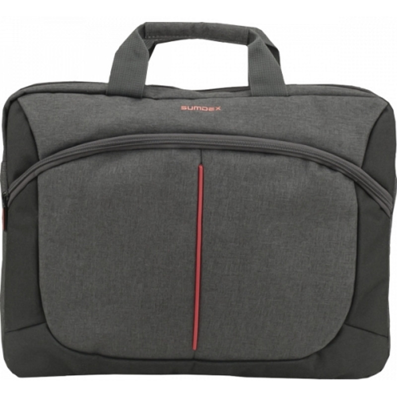 Сумка для ноутбука 15.6" Sumdex PON-203GY, Grey, Нейлон/полиэстер