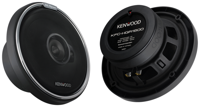 Колонки автомобильные Kenwood KFC-HQR1600, черный