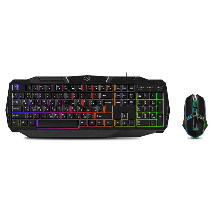 Клавиатура Sven GS-9100, Gaming, Black, USB, backlight + мышь