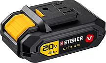 Винтоверт STEHER (Штехер) 20В, Li-Ion, 2 АКБ, в кейсе, бесщеточный, аккумуляторный (CSB-300-2), фото 3