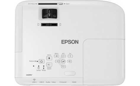 Epson V11H973040 Проектор EB-W06, 3LCD, 0.55", LCD/WXGA, 1280?800, 3700lm, 16:10, 16 000:1 - фото 3 - id-p93299836