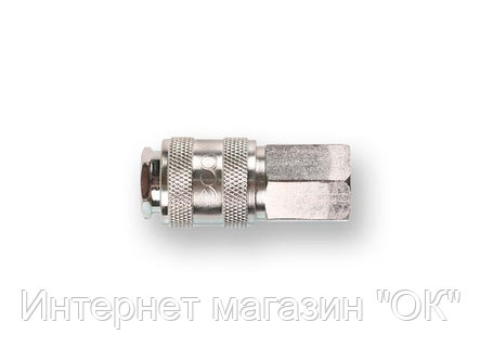 Быстросъемное соединение 3/8" ("мама") х внутр. резьба (сталь) ECO, фото 2