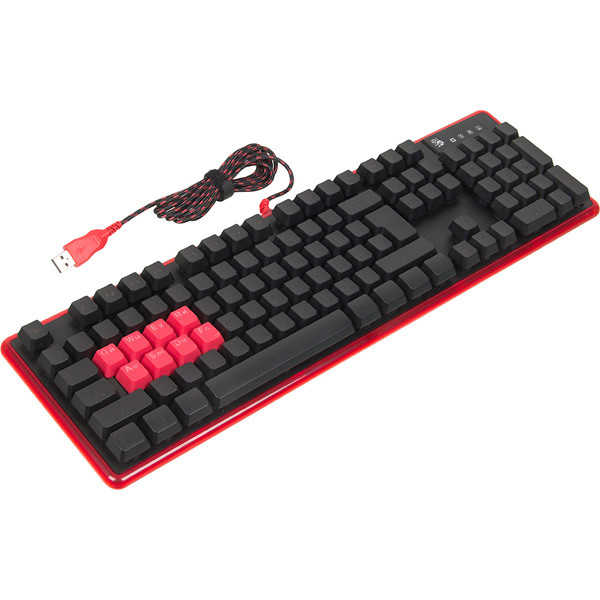 Клавиатура A4Tech Bloody B2278, Black-Red, Multimedia,Gaming,Red-Backlight, 8xLK Blue Switch, USB - фото 1 - id-p93301534