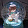 Музыкальный снежный шар "Девочка и Зайчик", 16см., фото 3