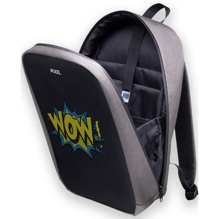 Рюкзак для ноутбука Pixel Max с LED-дисплеем, 14" - Серый - фото 2 - id-p93315093