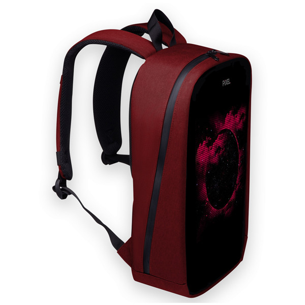 Рюкзак для ноутбука Pixel Max с LED-дисплеем, 14" - Красный - фото 3 - id-p93315104