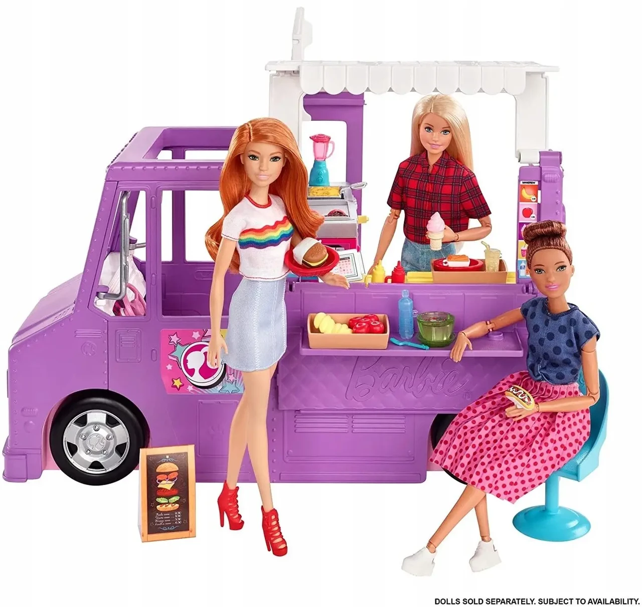 Игровой набор Барби Фургончик с едой Barbie GMW07