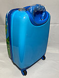 Детский чемодан из пластика на 4-х колесах, 5-7 лет (высота 46 см, ширина 30 см, глубина 22 см), фото 4