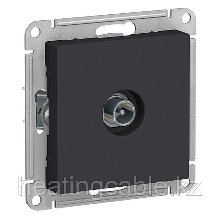 Atlas Design TV розетка оконечная 1 DB ,МЕХАНИЗМ, скрытая установка карбон, фото 2