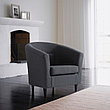Кресло ТУЛЬСТА Книса серый ИКЕА, IKEA, фото 2