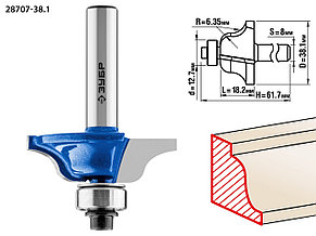 Фреза кромочная калевочная №6, ЗУБР 38.1x18мм, радиус 6.3мм, фото 2