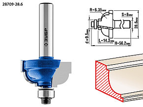 Фреза кромочная калевочная №7, ЗУБР 28,6x16мм, радиус 6.3мм, фото 2