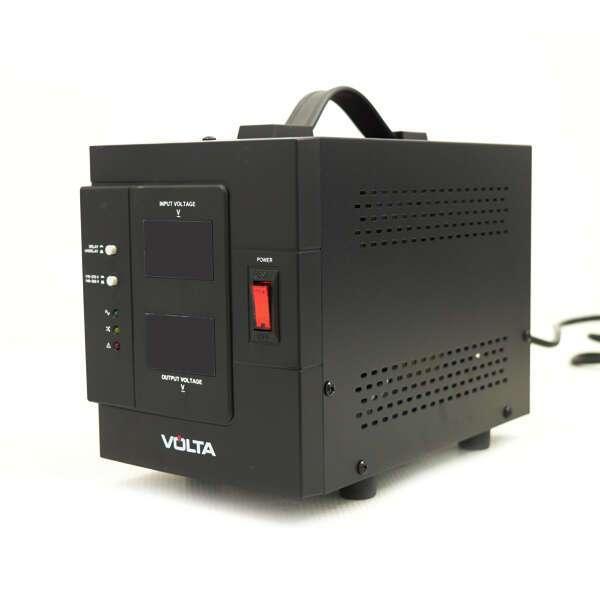 Стабилизатор Volta AVR 3000 Pro, 2400W черный - фото 1 - id-p93321399