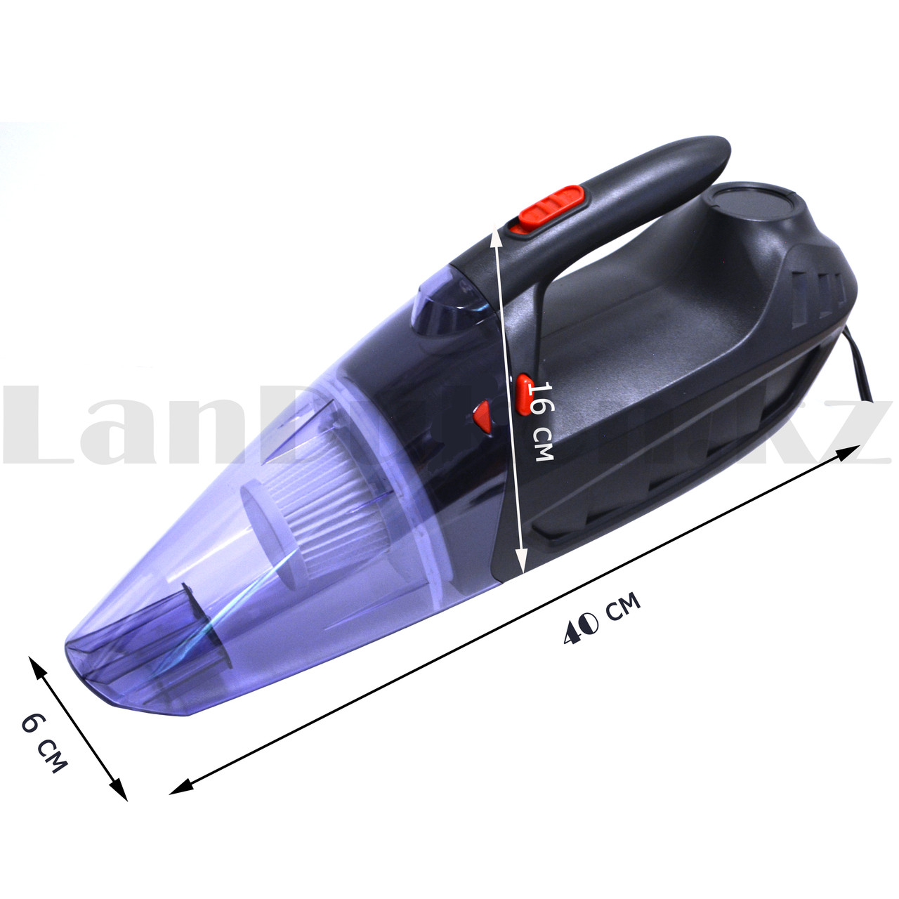 Пылесос автомобильный с фонариком 150W, 5000 PA Vacuum Cleaner VC 108 B - фото 2 - id-p93321464