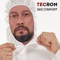 Одноразовый защитный комбинезон Tecron SMS Comfort White, фото 4