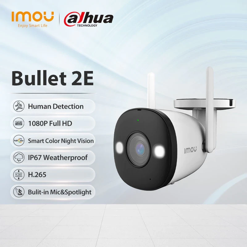 Уличная Wi-Fi видеокамера IMOU Bullet 2E - фото 3 - id-p93331760