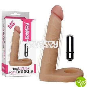 Cтрапон 6,25 дюйма, сверхмягкий мужской двойная вибрация LV1132 Lovetoy